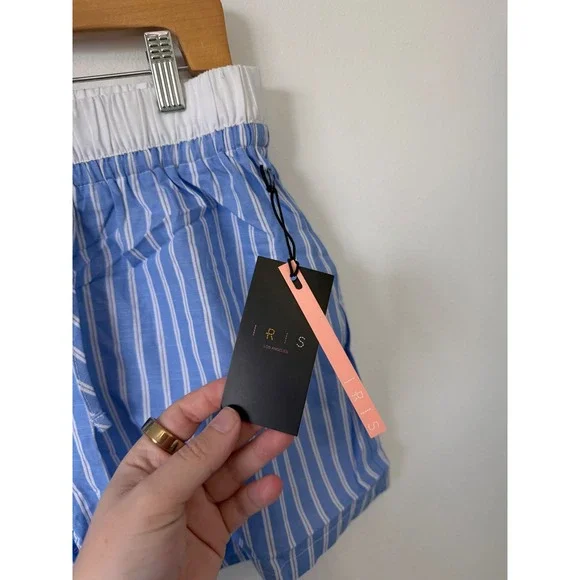 Iris Basic American Style Striped Boxer Short  – Women's – NWT Size Large - Picture 2 of 4